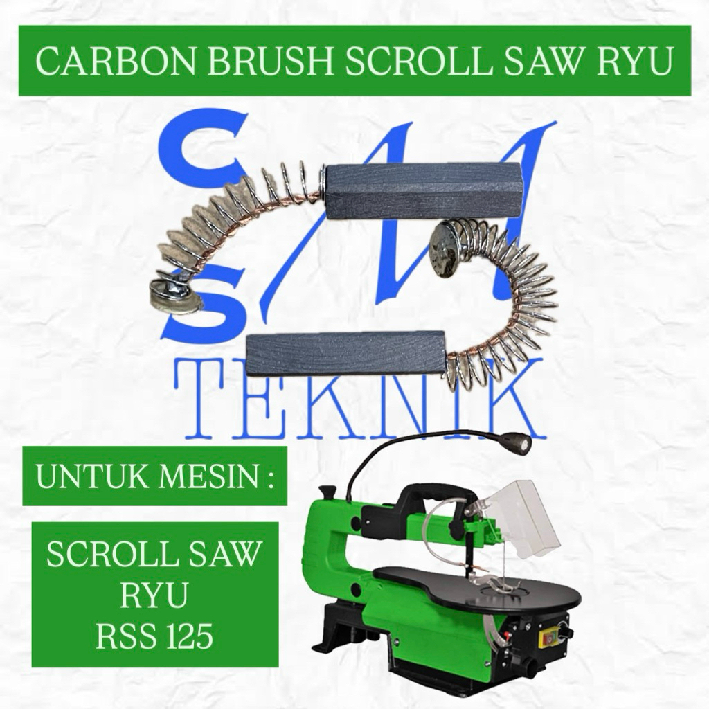 CARBON BRUSH ARANG MESIN SCROLL SAW RYU RSS125 ARENG MESIN SCROLL SAW RSS125 RYU