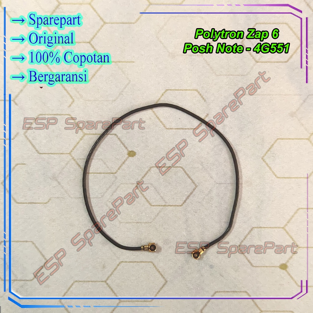 Kabel Antena Polytron ZAP 6 Posh Penghubung Sinyal Copotan