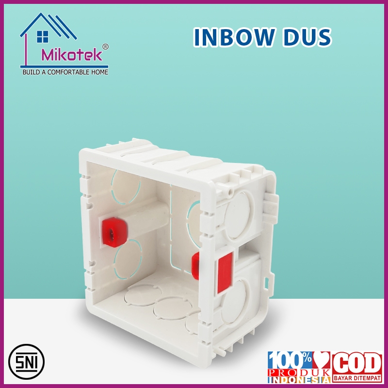 Mikotek Inbow Dus Mangkok Saklar Inbow / Tempat saklar listrik