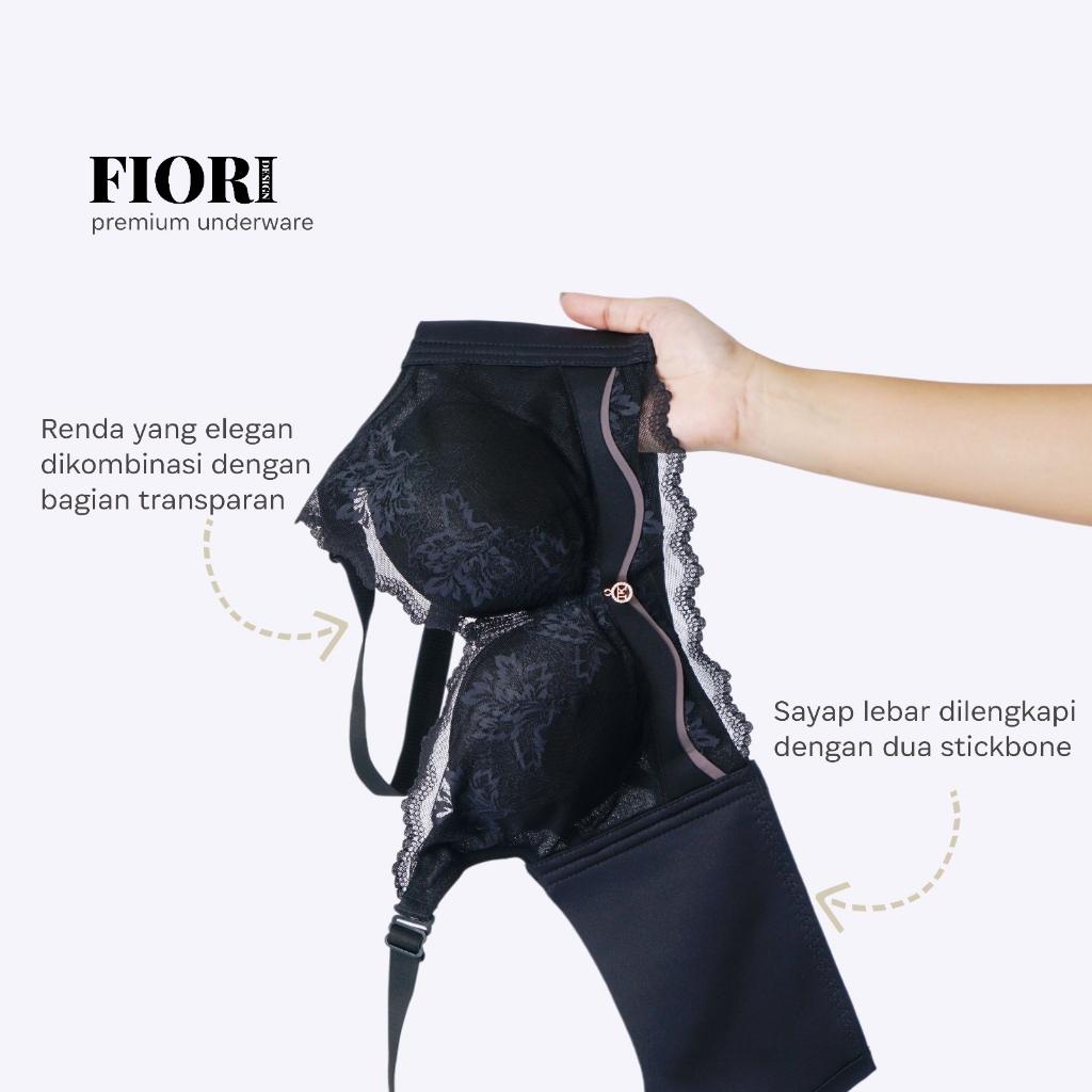 Felice Bra by Fiori // Push up bra // Bra tanpa kawat // Bra fiori