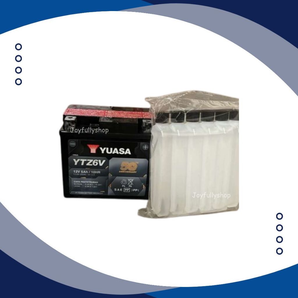 Aki kering yuasa YTZ6V original