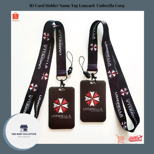 ID Card Holder Name Tag Lanyard Resident Evil Umbrella Corps