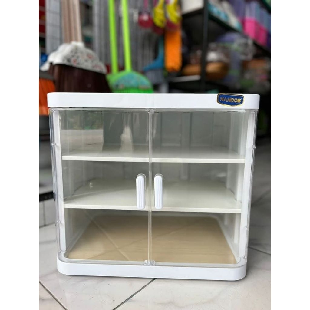 Rak Saji Naiba Nandos Serbaguna 3 Tingkat Bahan Plastik / Food Cabinet Bistro Naiba 3 Susun
