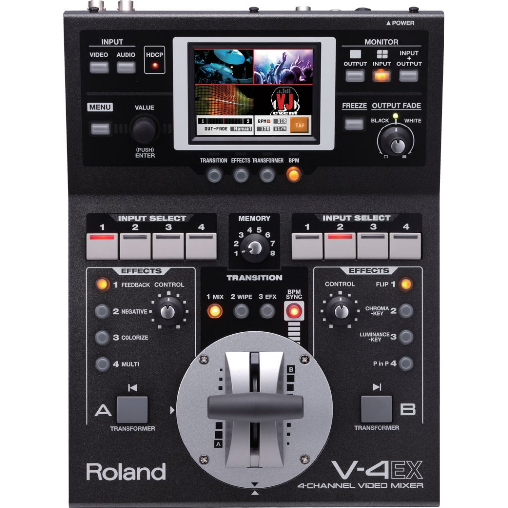 Video Mixer Roland Type V-4EX/V-4EX 4-Channel Digital Video Mixer with Effects