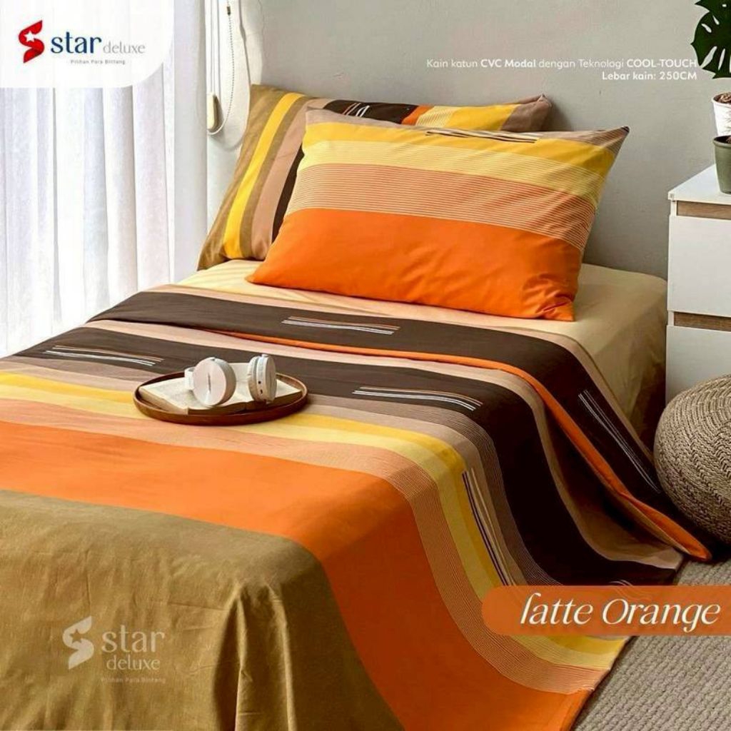 BEDCOVER SET STAR KATUN CVC  - BEDCOVER KATUN STAR - BEDCOVER HOMEMADE - ISTANA SPREI DEPOK