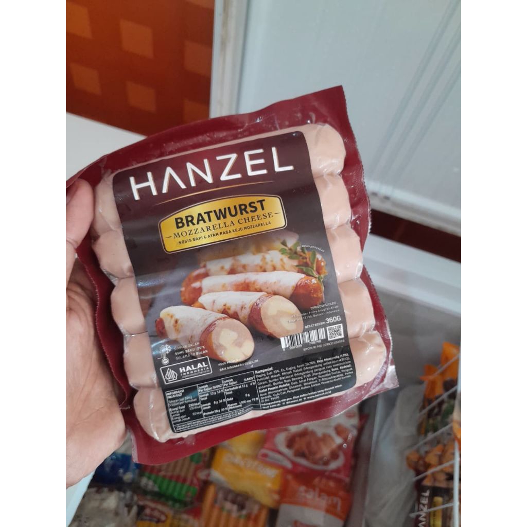 HANZEL Sosis bratwurst , sosis keju, sosis lumer