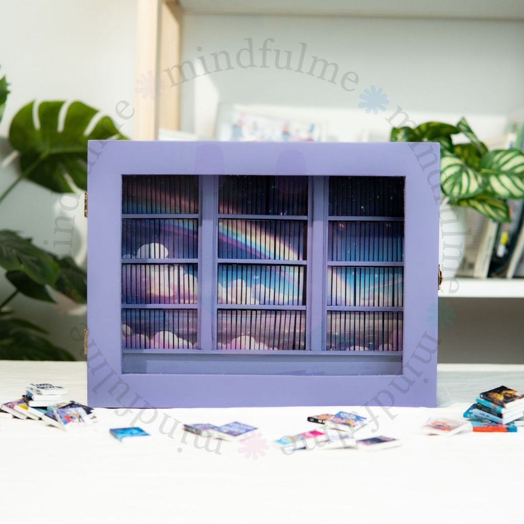 Puzzle Anxiety Bookshelf Miniatur Perpustakaan Mini Edukasi Anak