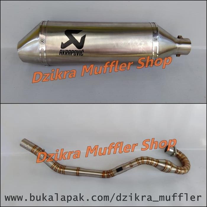 Knalpot Akrapovic stainless steel for Honda CRF150L - CRF 150 L