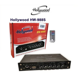 Pre Amp Parametric Hollywood Audio HW-988S Digital Echo Car Audio System Parametrik USB Port SD Card