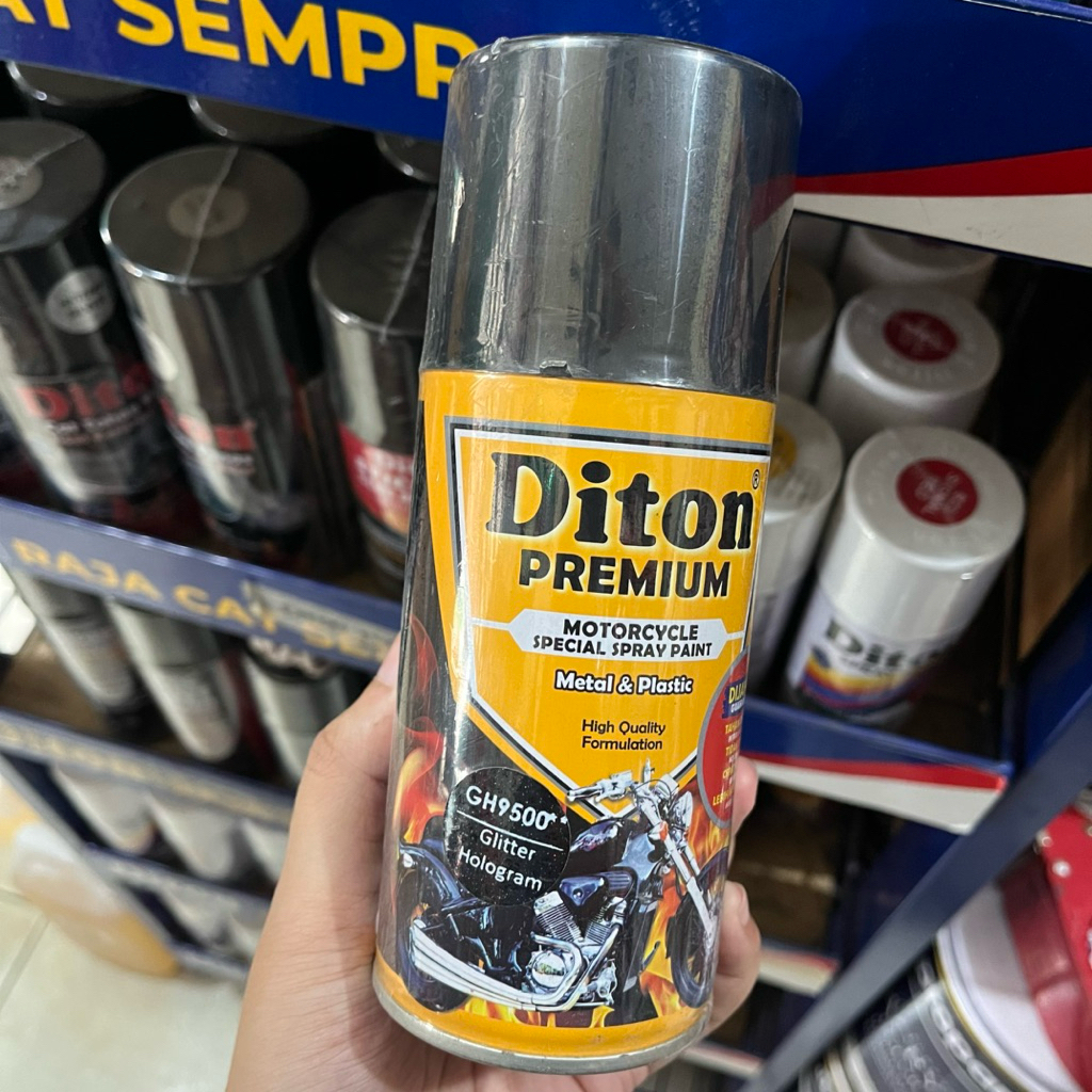 Diton Premium 9500** Glitter Hologram (300cc) | Cat Semprot Pilox Pilox Glitter Hologram Murah | Cat
