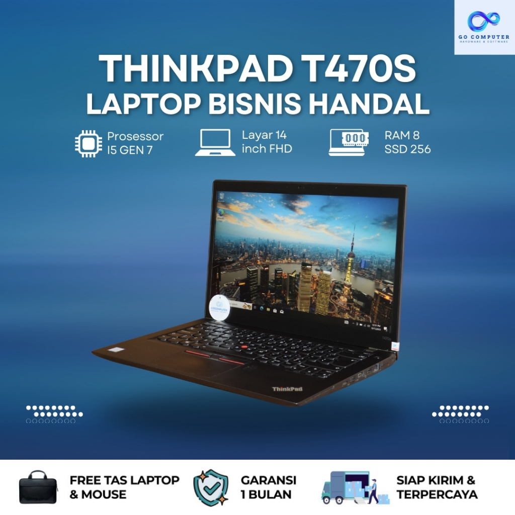 Lenovo ThinkPad T470s i5 GEN 7 RAM 8GB SSD 256GB