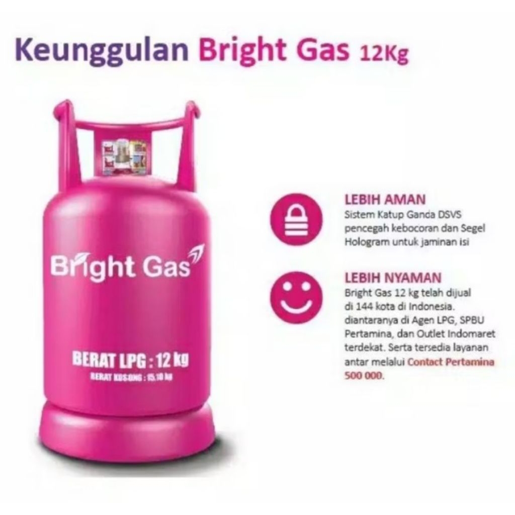 GAS LPG 12 KG Tabung Gas + Isi