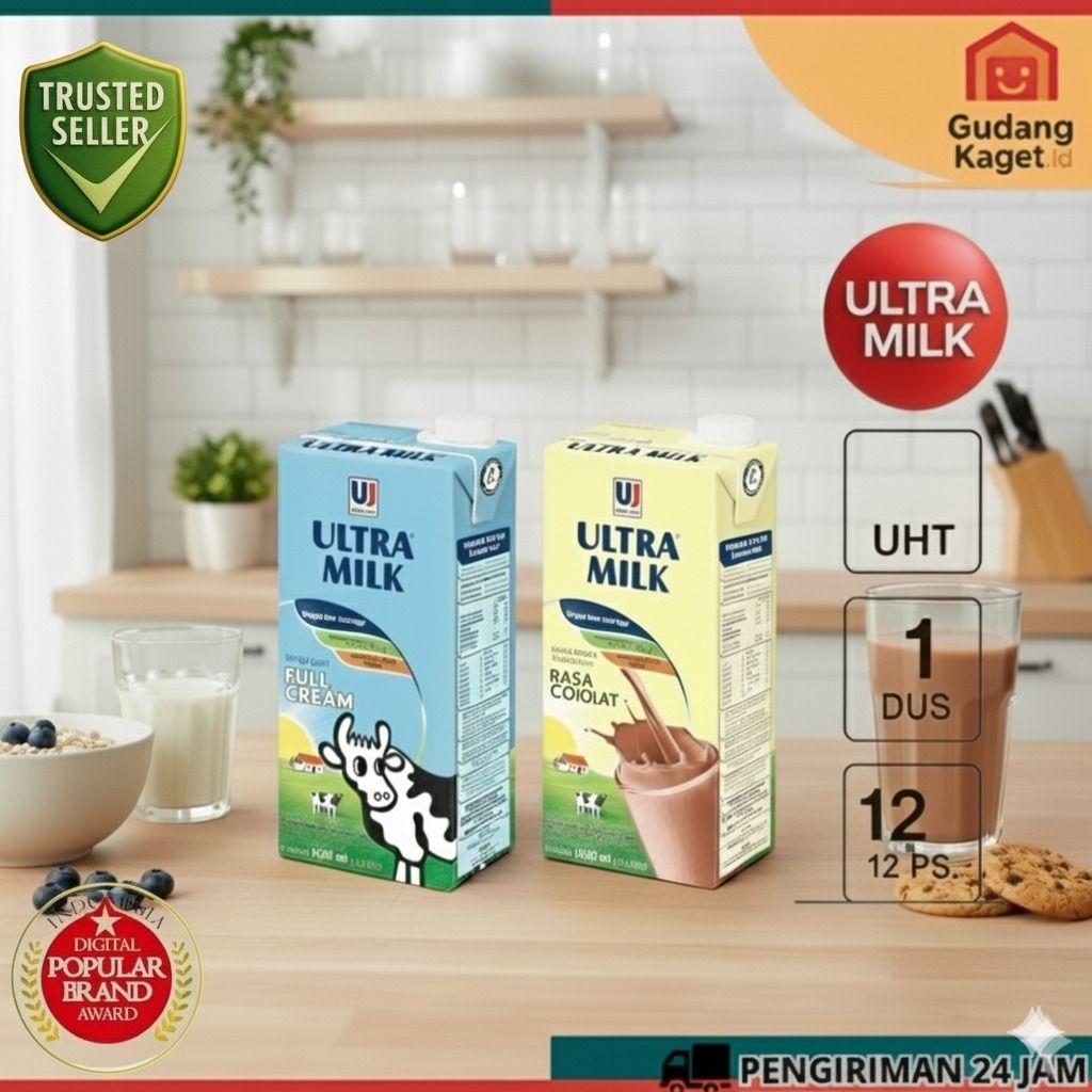 [1 DUS] susu uht 1000 ML susu ultra milk 1liter susu 1liter susu ultra milk 1000ml