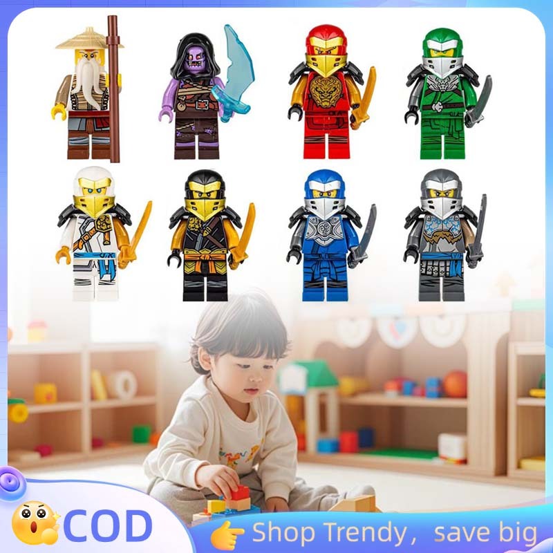 1 Set 8 Lego Ninja Lego Ninja Go Roboman Ninjago Mainan Ninja Set
