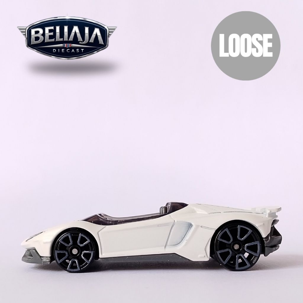 HOT WHEELS LAMBORGHINI AVENTADOR J WHITE LOOSE