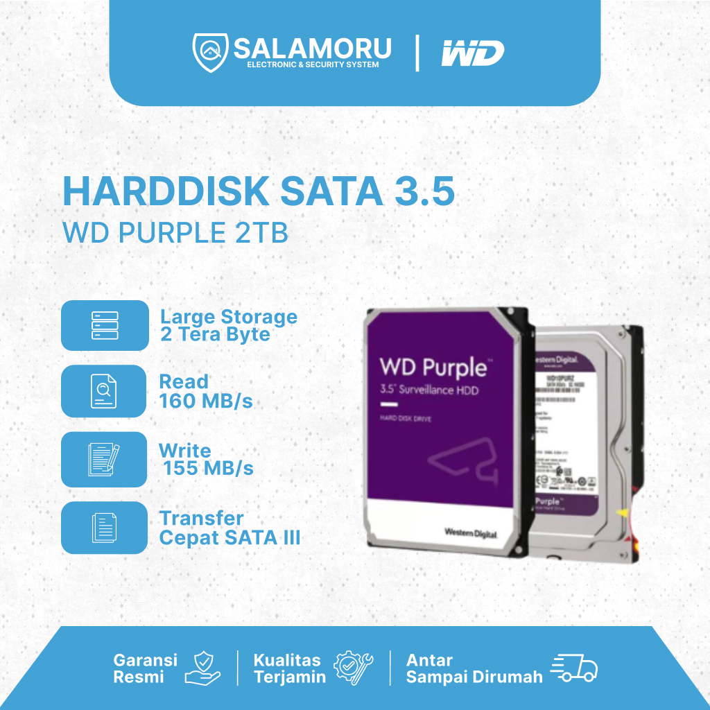 WD Purple 2TB – HDD Surveillance