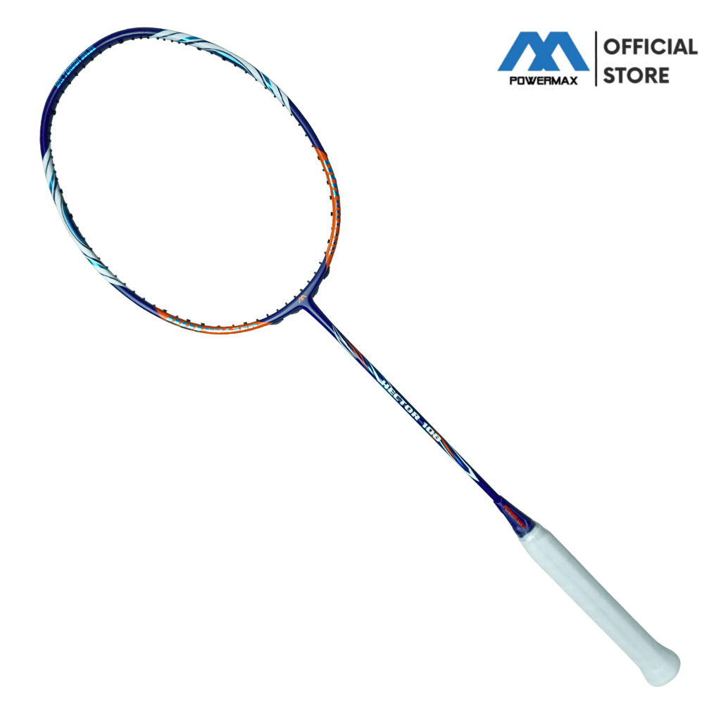 BestPromo Powermax Raket Badminton Hector 100 Full Carbon Frame Bulutangkis Ringan 5U 36 Lbs Flex
