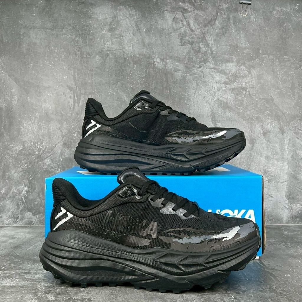 Sepatu Hoka Stinson 7 All Black Running Ori