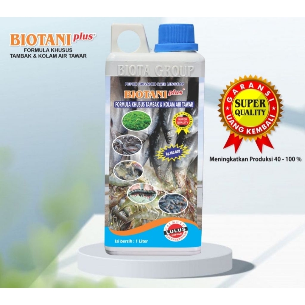 Pupuk Organik Cair Biota Plus | Supplemen Khusus Tambak