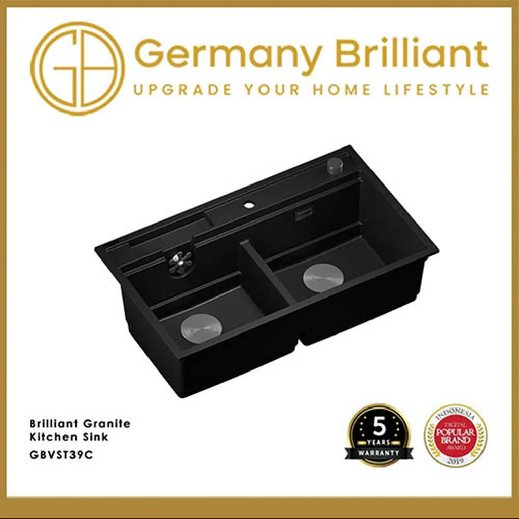 Germany Brilliant Bak Cuci Piring Kitchen Sink GBVST39C