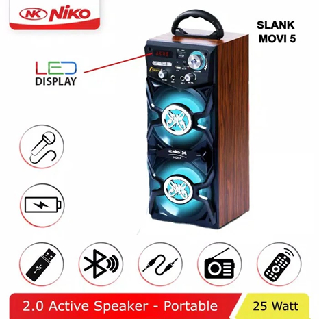 SPEAKER MULTIMEDIA / SPEAKER AKTIF BLUETOOTH NIKO MOVI 5