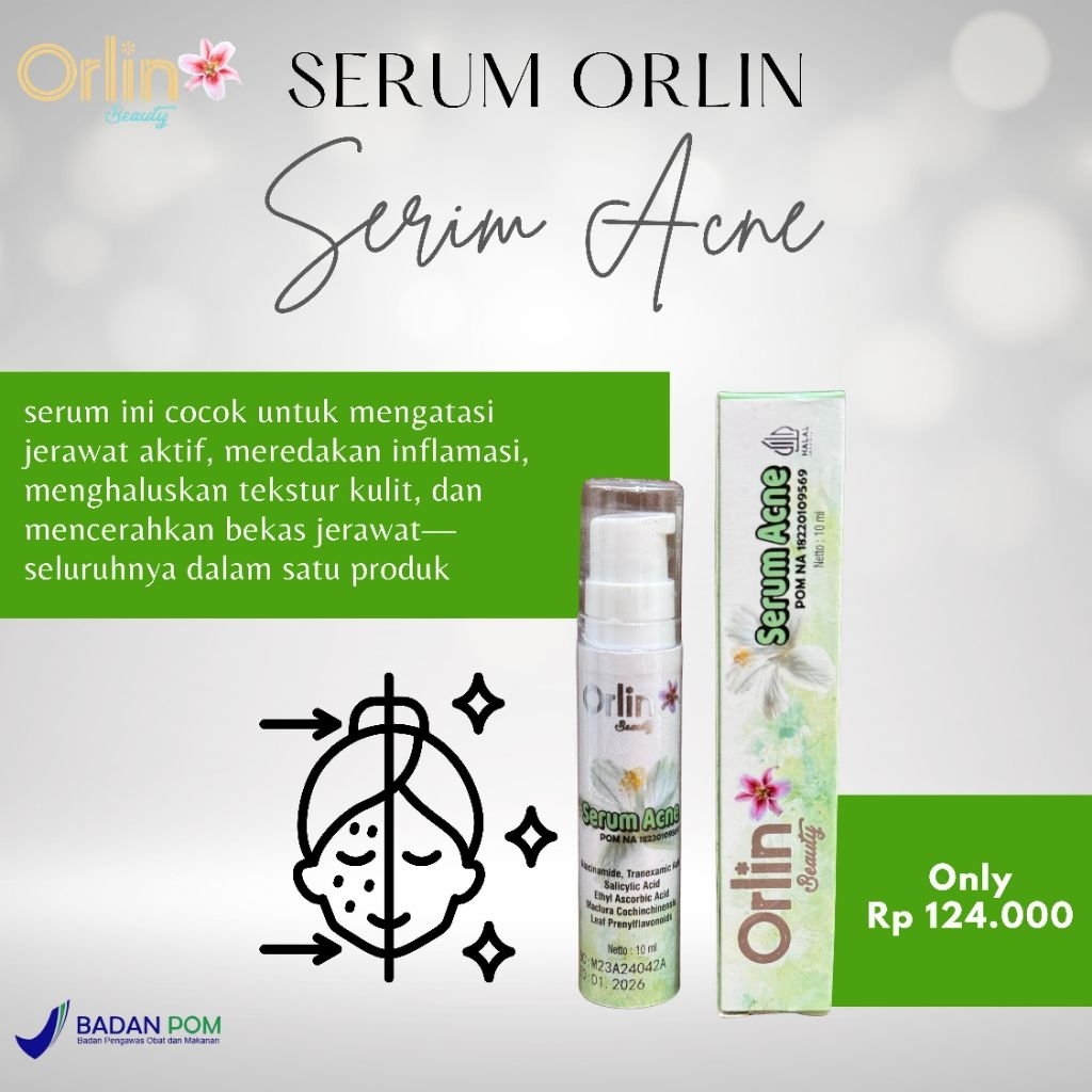 SERUM ACNE/KULIT BERMINYAK,BERJERAWAT/BRUNTUSAN