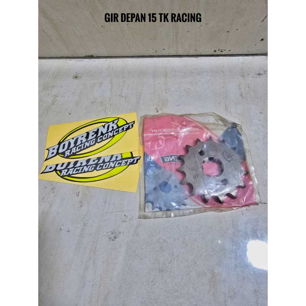 TK Racing Gear Gir Depan Mega Pro Neotech GL Pro Tiger Sonic CRF 428 415 Ukuran 15 - BOYRENK RACING 