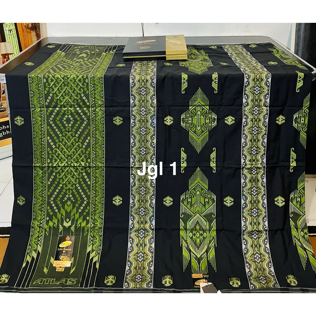 SARUNG ATLAS SUPER PREMIUM 980 GOLD SILVER suprem motif jgl