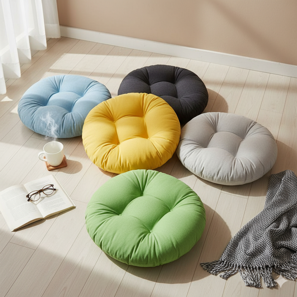 Bantal Duduk Alas Kursi Bantal Kursi Lesehan Bantal dudulk sofa bantal bulat