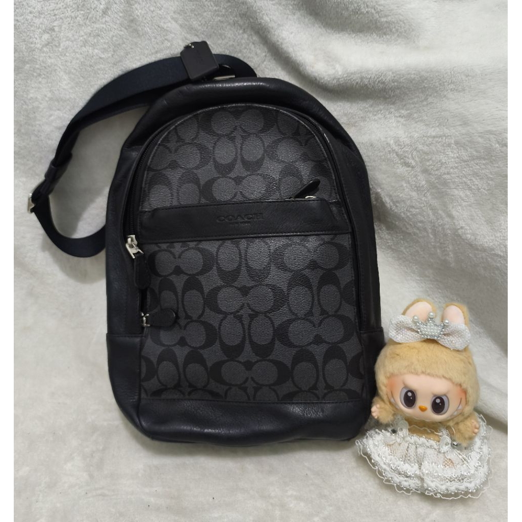 Tas Vintage Rare WB C O a C h Signature kulit Asli Auth Original