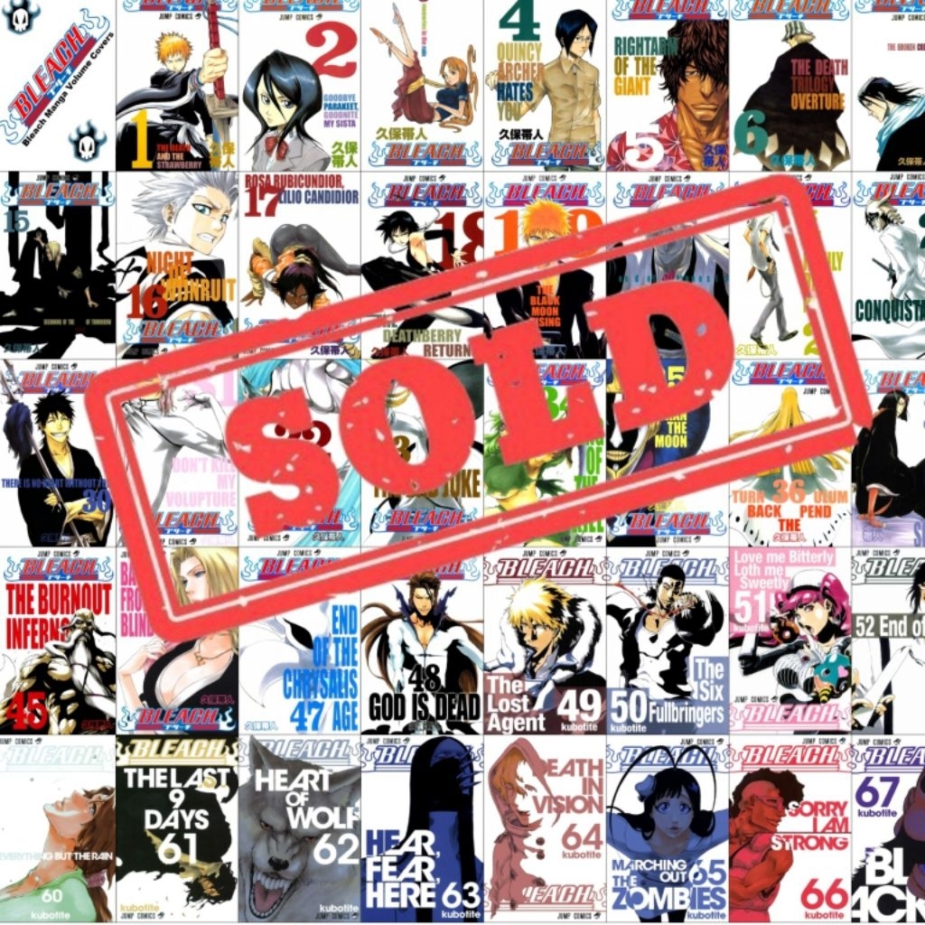 KOMIK BLEACH FULL SET SEGEL LENGKAP 1-74