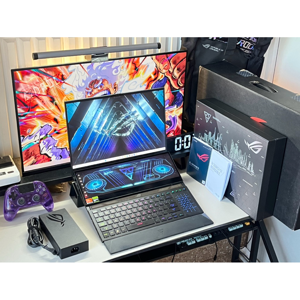 ASUS ROG ZEPHYRUS DUO 16 RYZEN 9 7945HX RTX4080 VRAM 12GB 175WAT 16.0QHD 240HZ