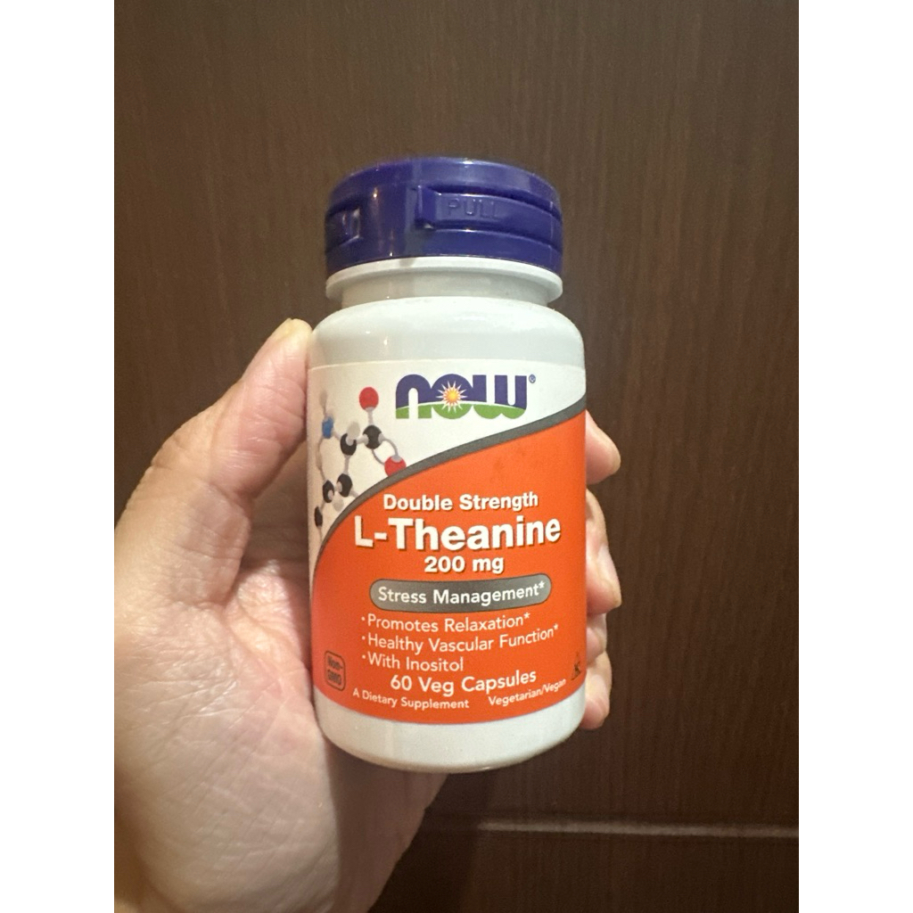 now l theanine 200mg 200 mg 60 caps