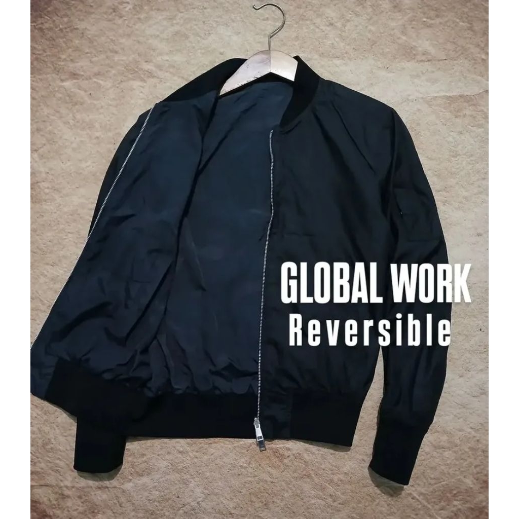 jaket GLOBAL WORK reversible recomend bekas/second/preloved