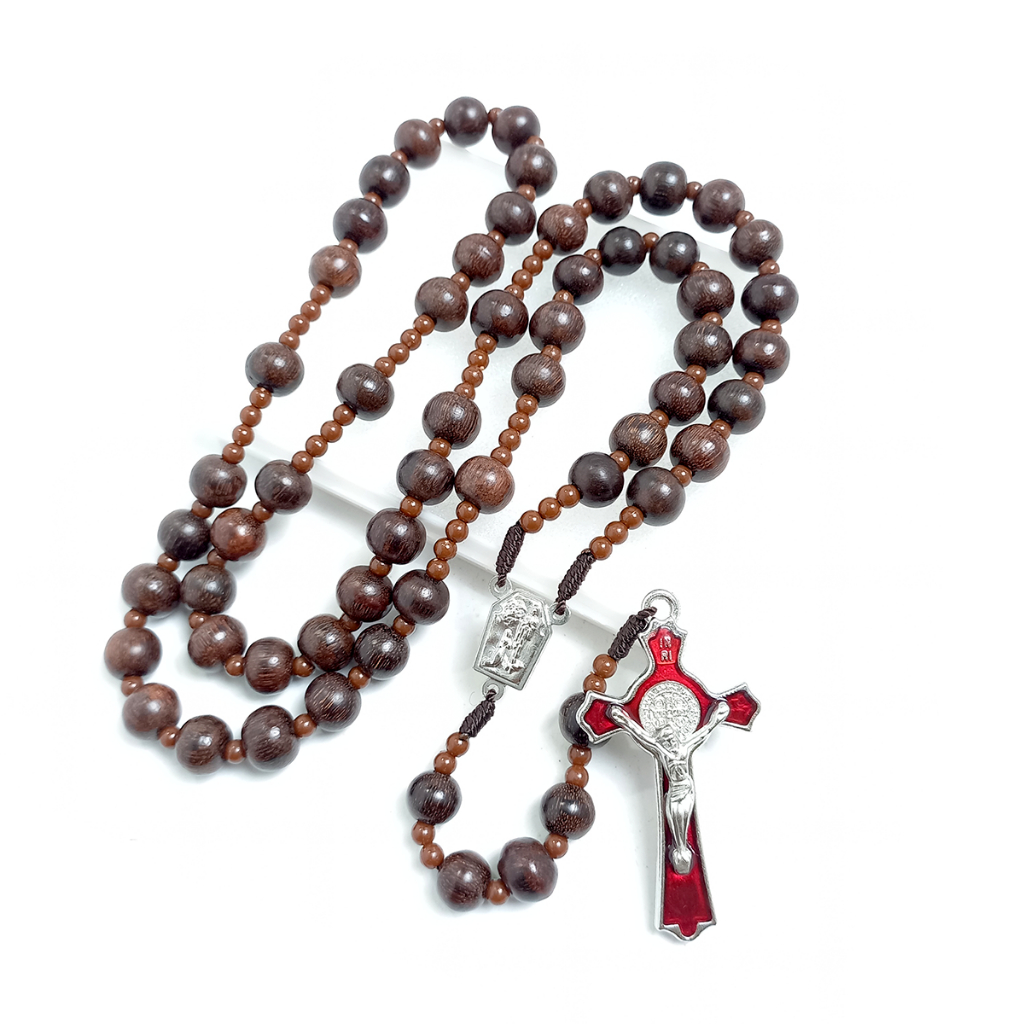 Rosario Eksklusif Kayu Galih Asem ORIGINAL / Rosario Katolik / Kalung Rosario Pria/Wanita