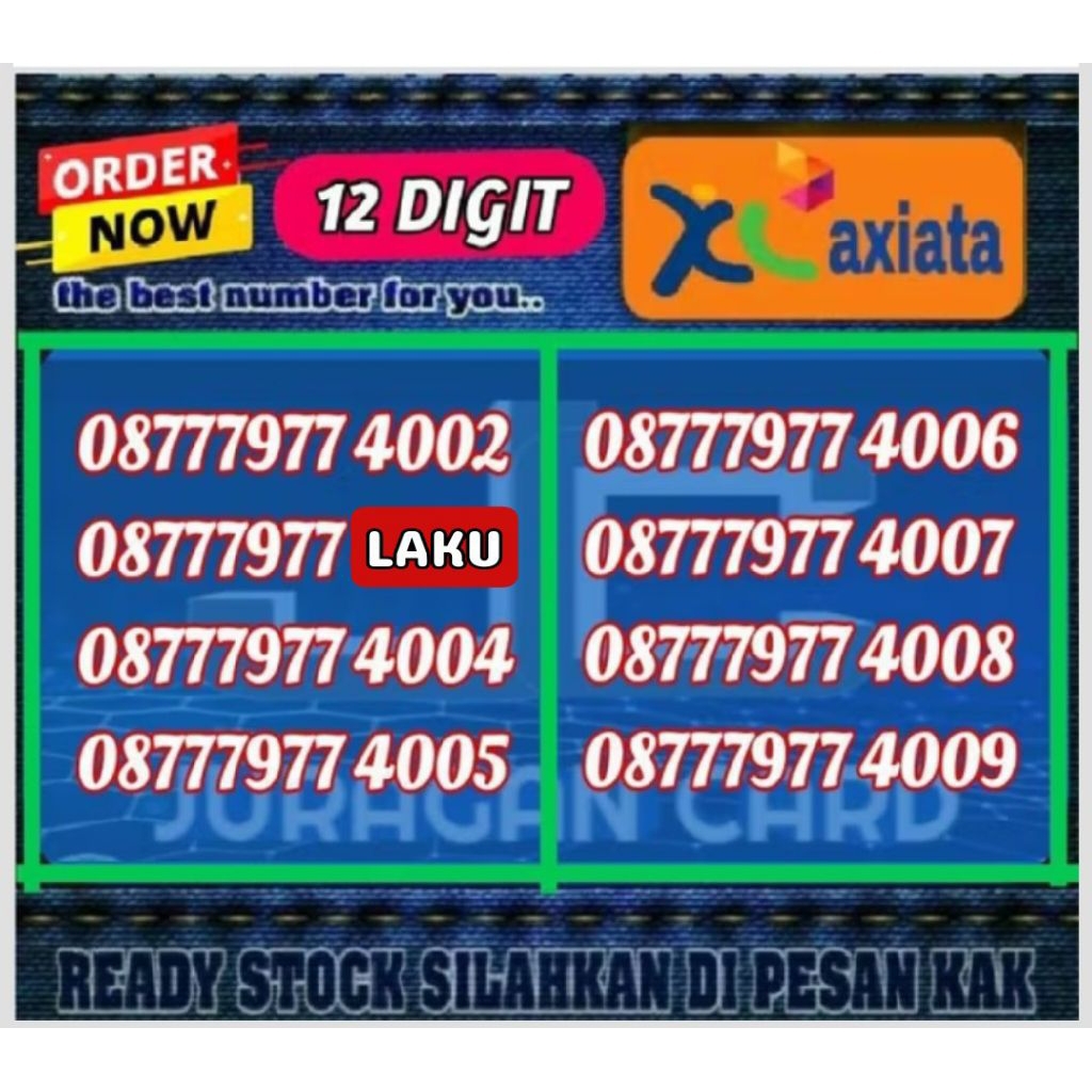 nomor cantik xl axiata triple 777 ratusan ribuan murah