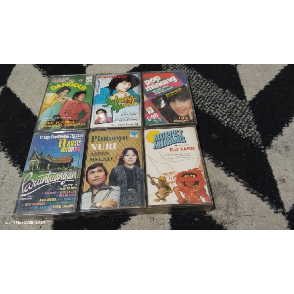 kaset pita pop minang / sepaket 6 kaset