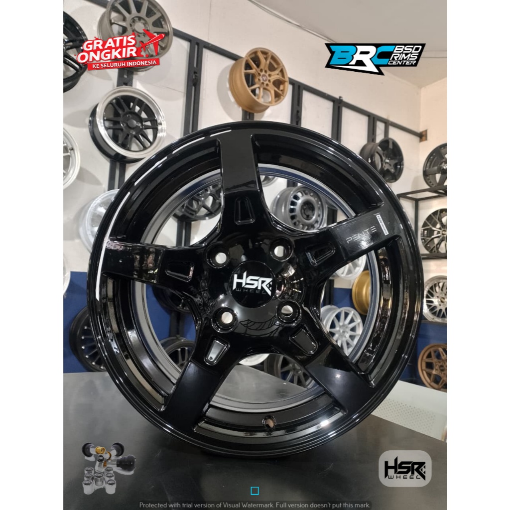 PROMO VELG RACING HSR PENTE RING 15 PALANG BINTANG COCOK UNTUK MOBIL AVANZA KIJANG VELOZ XENIA DLL