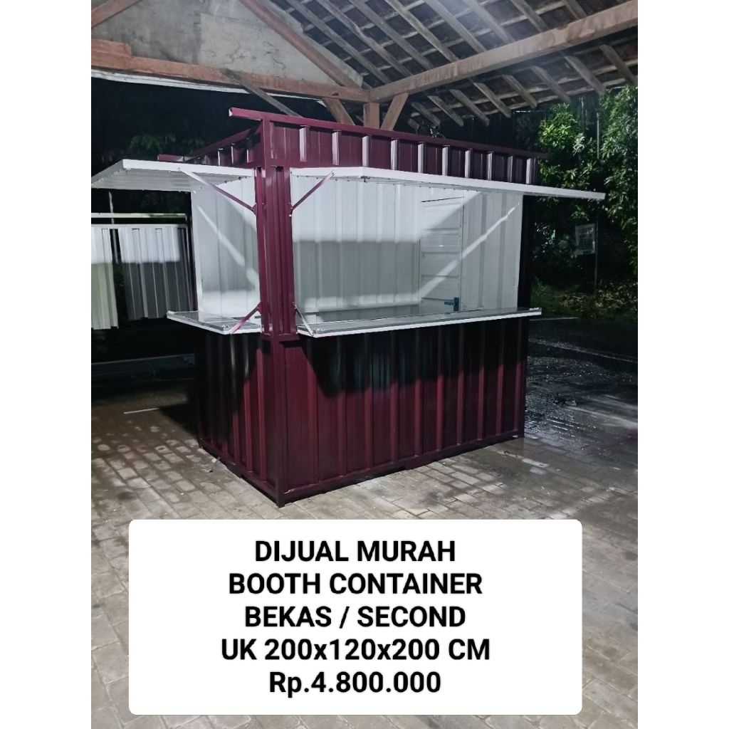 BOOTH CONTAINER BEKAS/SECOND