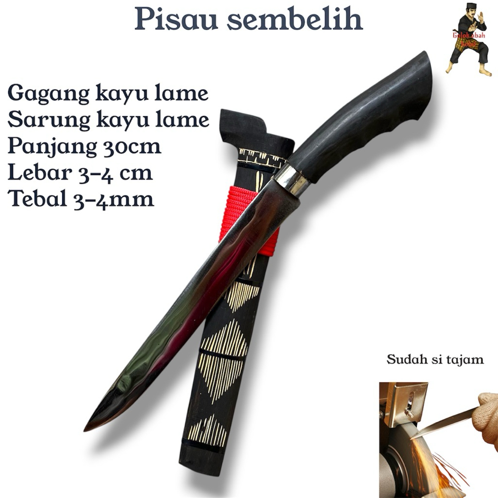 pisau sembelih asli banten baja super tajam