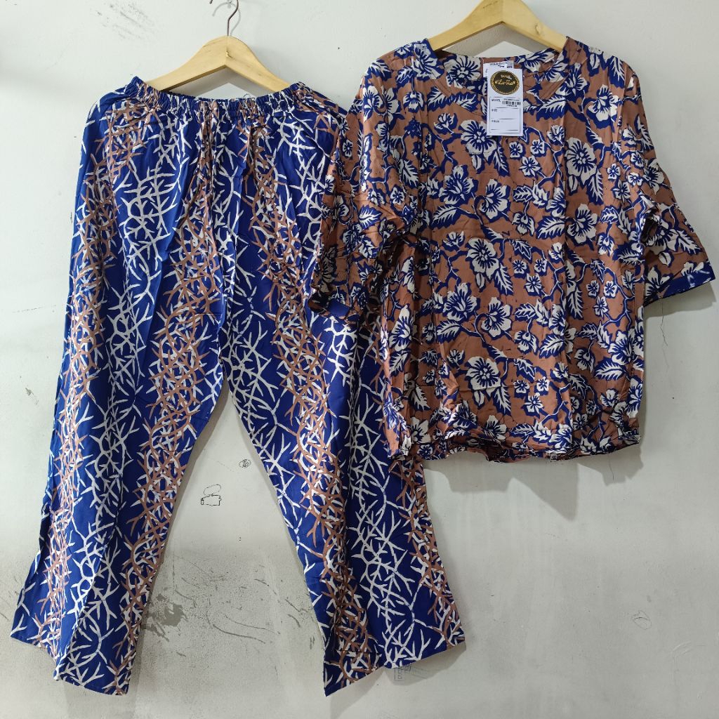 SETELAN CP BATIK LUZA JUMBO ld 120cm  / ONE SET JUMBO  by BATIK TULIP PEKALONGAN / SETCEL SPK JUMBO 