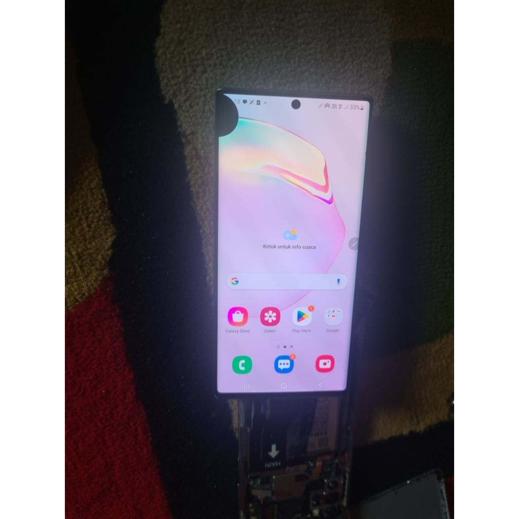 lcd ssmsung note 10 plus mulus minus