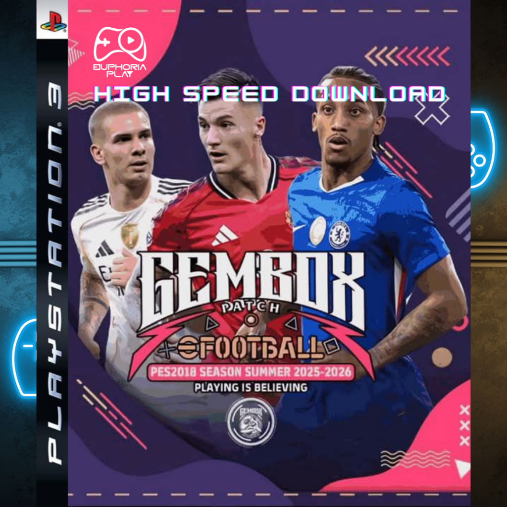 EFOOTBALL PES 2026 PS3 CFW / HFW / HEN – GEMBOX PATCH SUMMER UPDATE | Transfer Terbaru 2025 / 2026