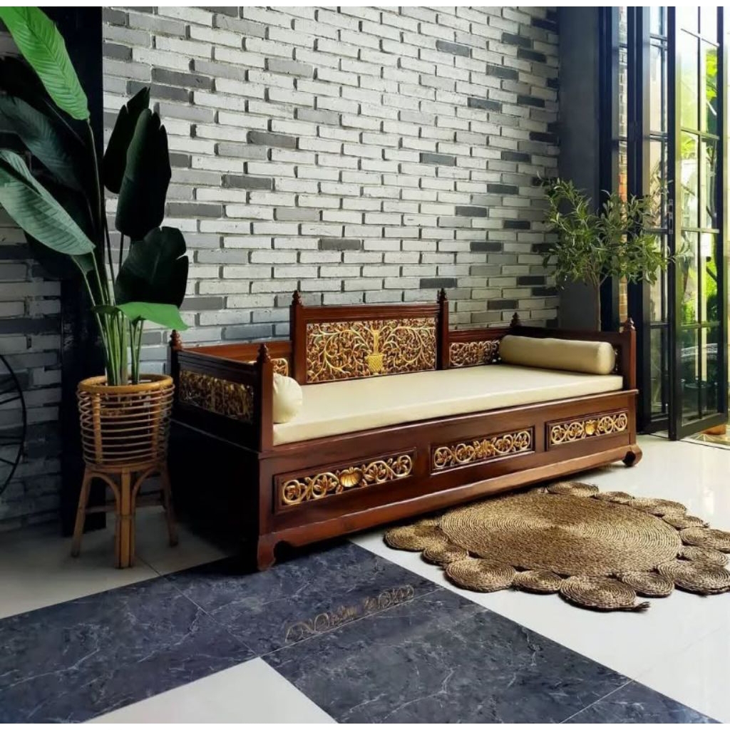 bale bale ukir kayu jati, bale bale kayu jati