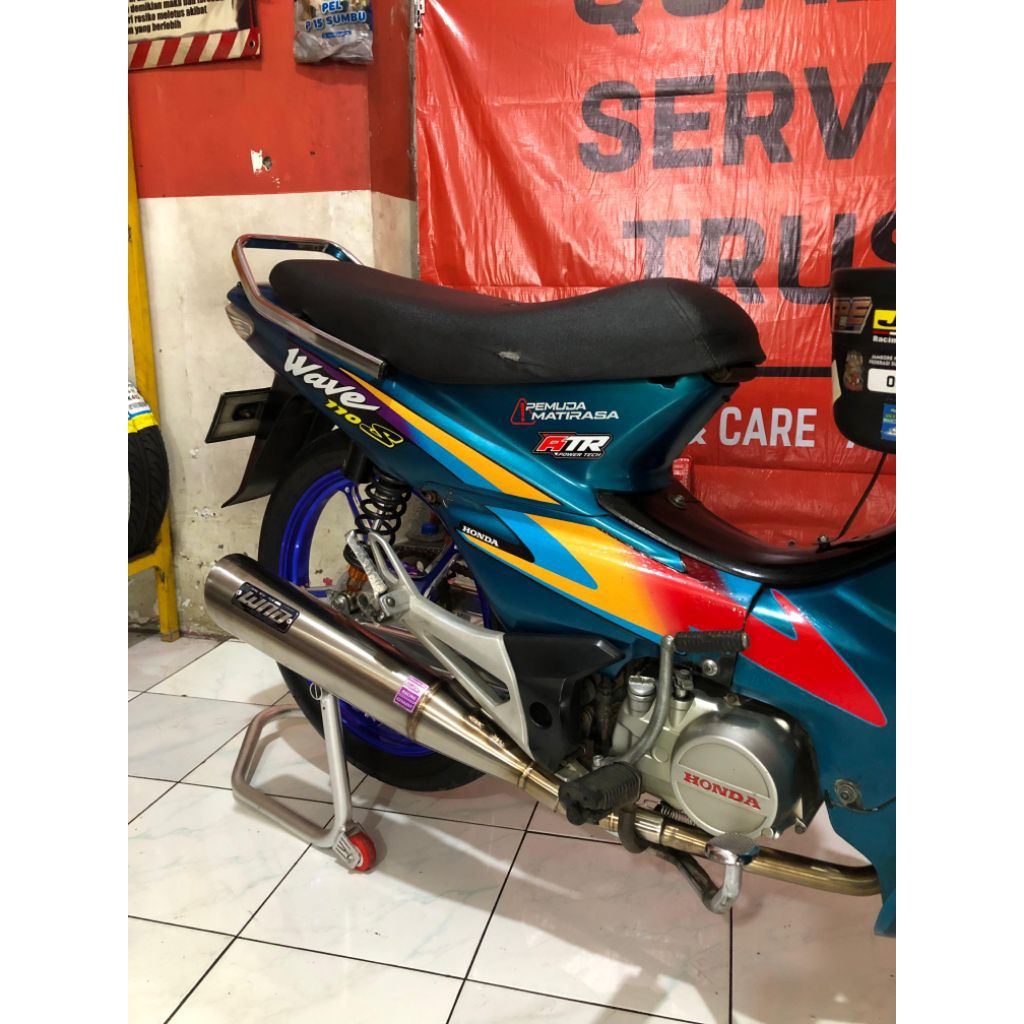 knalpot standar racing Supra x lama Supra fit lama full stanlis by wnd racing