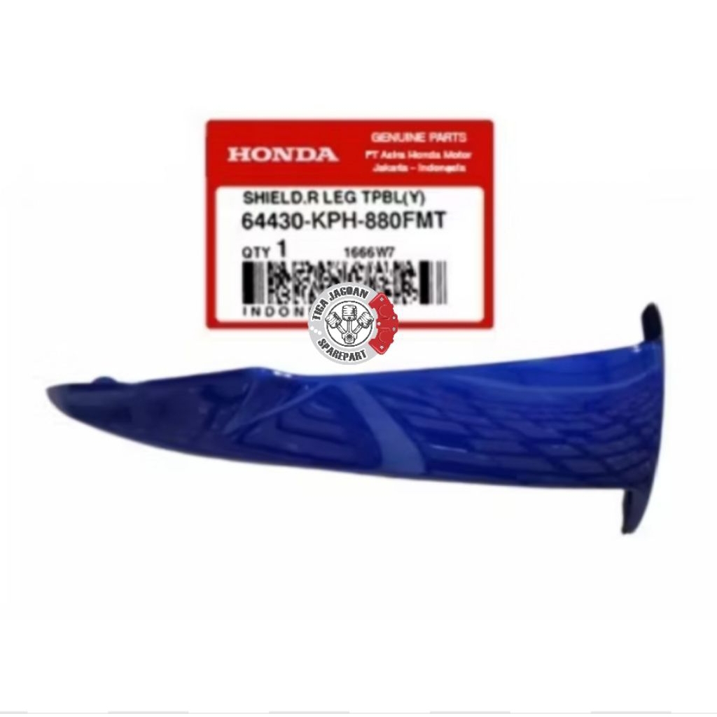 Sayap luar legshield Honda Karisma biru tua original AHM 64430KPH880FMT