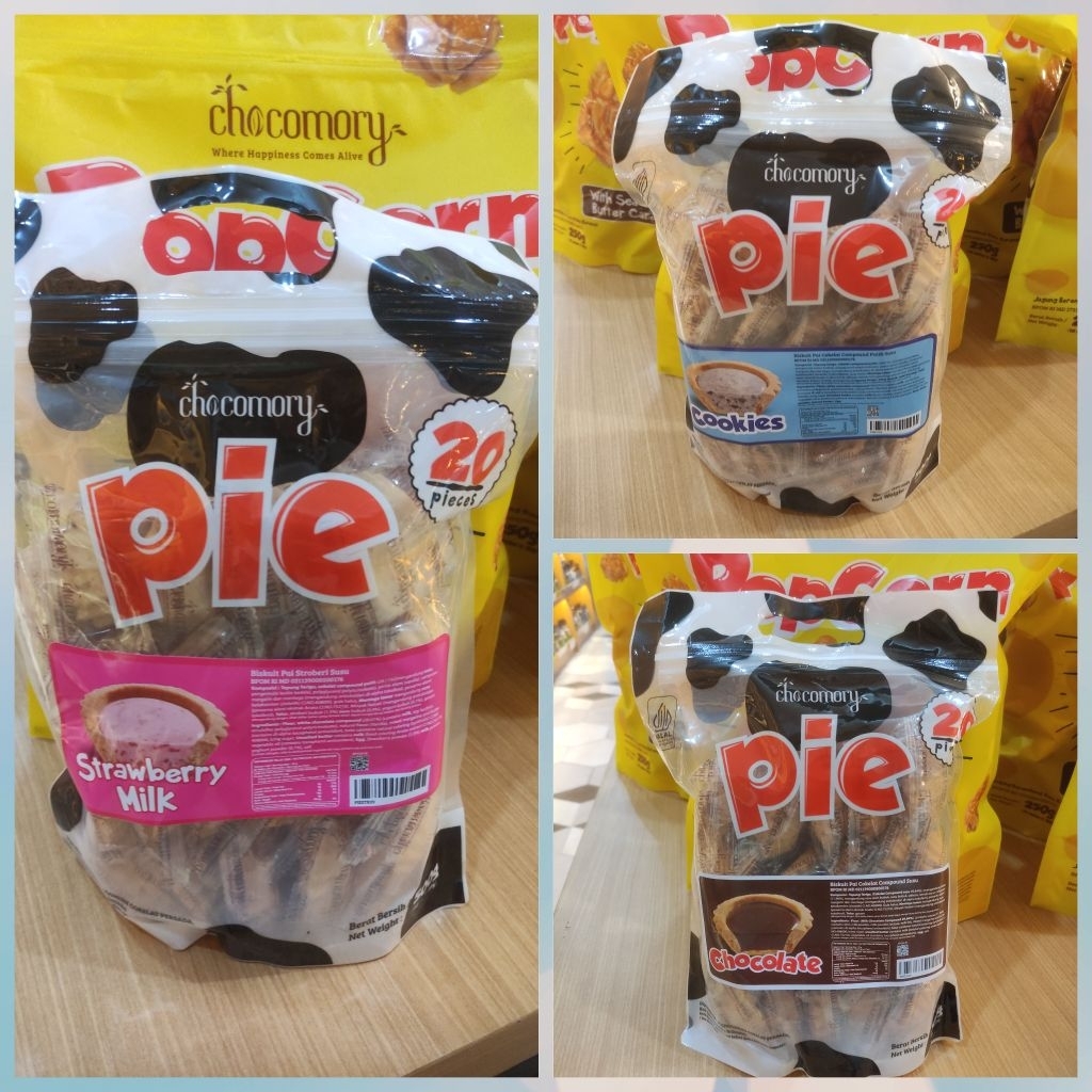 PIE CHOCOLATE STRAWBERRY COOKIES N CREAM BLACKROSE PIE Susu Premium CIMORY ISI 20PCS (FREE Bubble WA