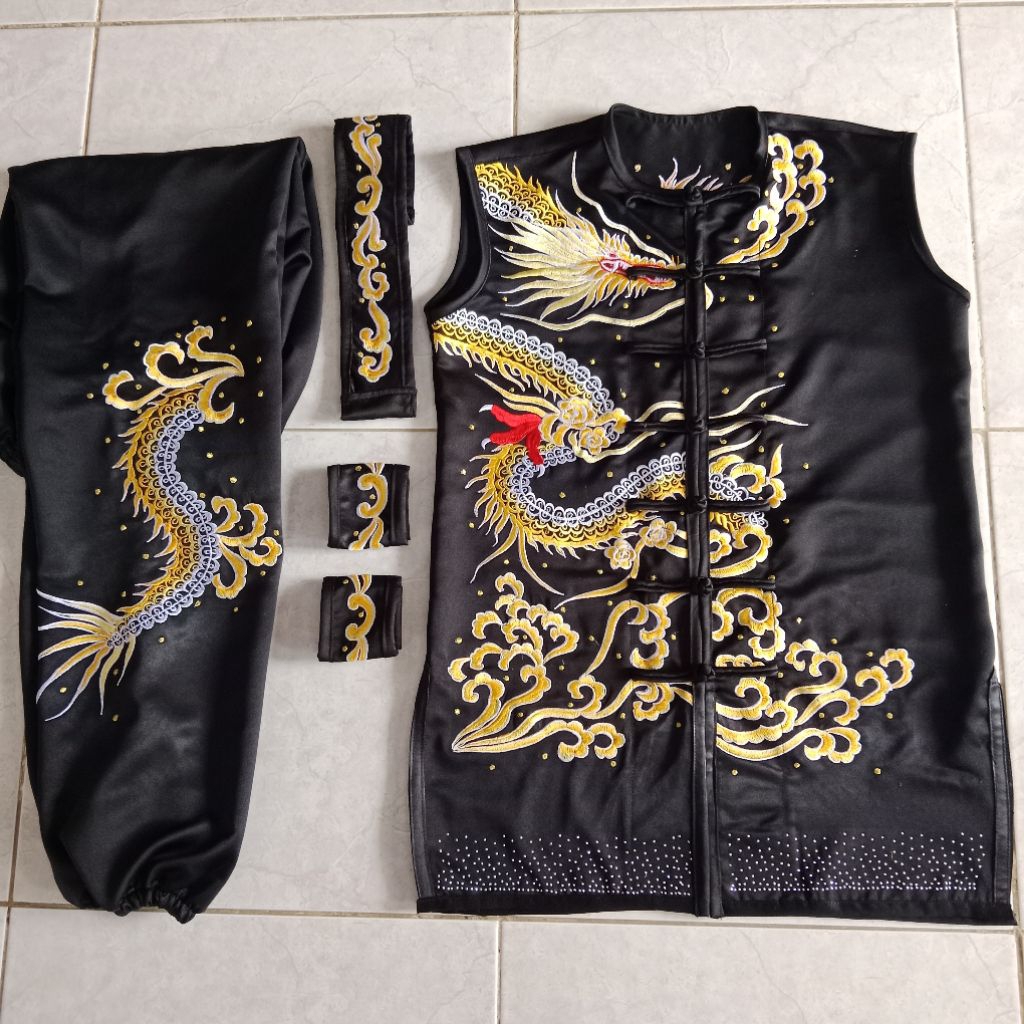 Pre order baju wushu , taichi, kungfu, baju wushu , taichi, tanding bordir manual
