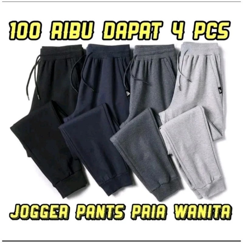 celana joger pria wanita panjang training Jogger gym olahraga jumbo STAYLE korea
