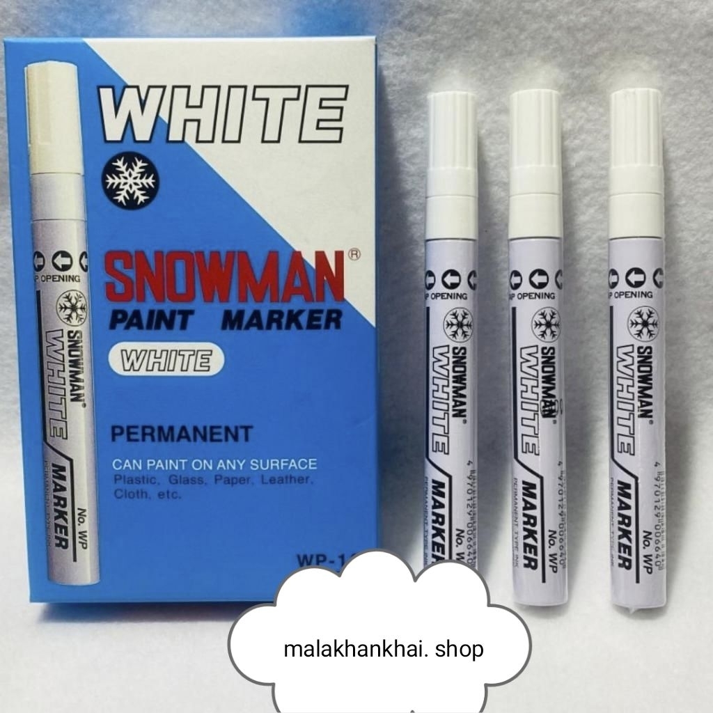 MARKER WHITE SNOWMAN (SPIDOL WHITE)